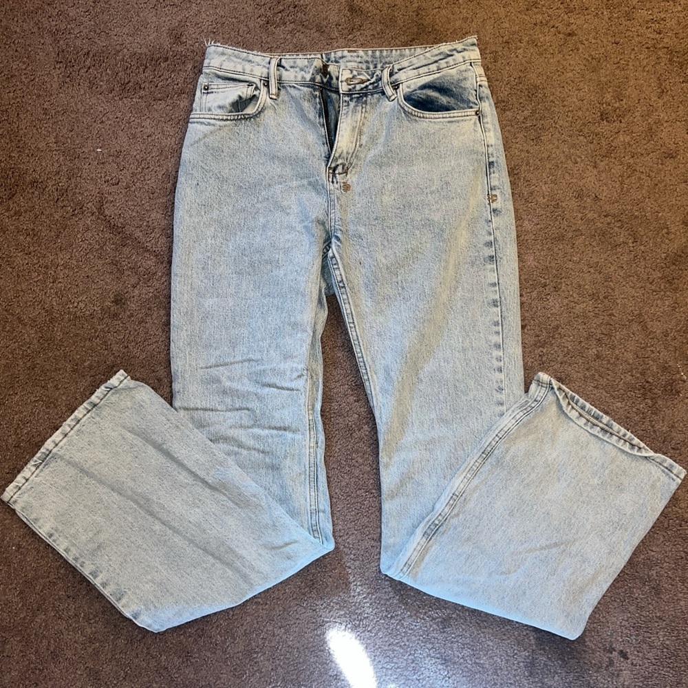 Ksubi Light Blue Straight Leg Jeans